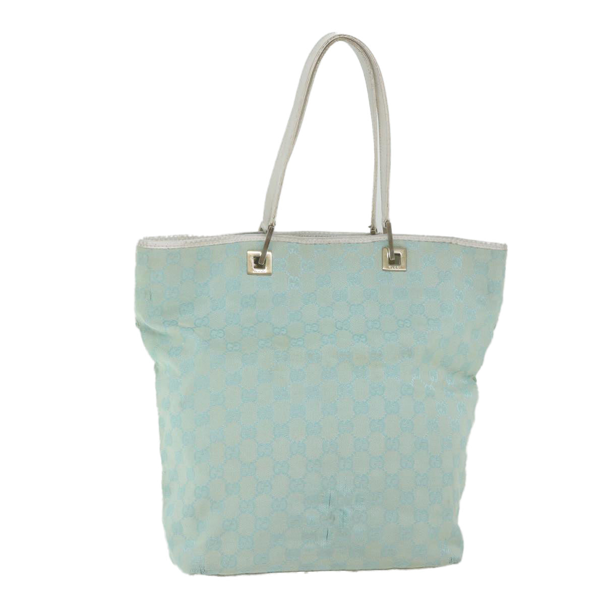 GUCCI GG Canvas Tote Bag Light Blue 0021098 59713