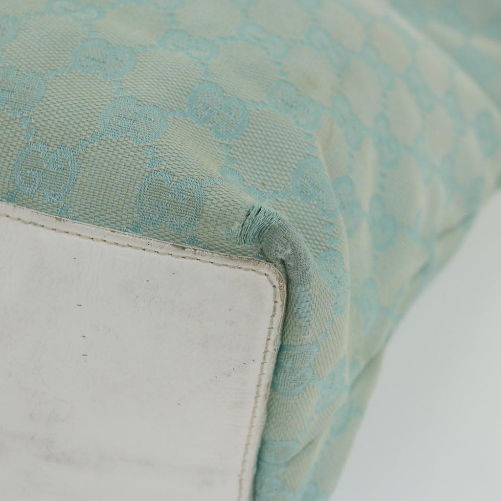 GUCCI GG Canvas Tote Bag Light Blue 0021098 59713