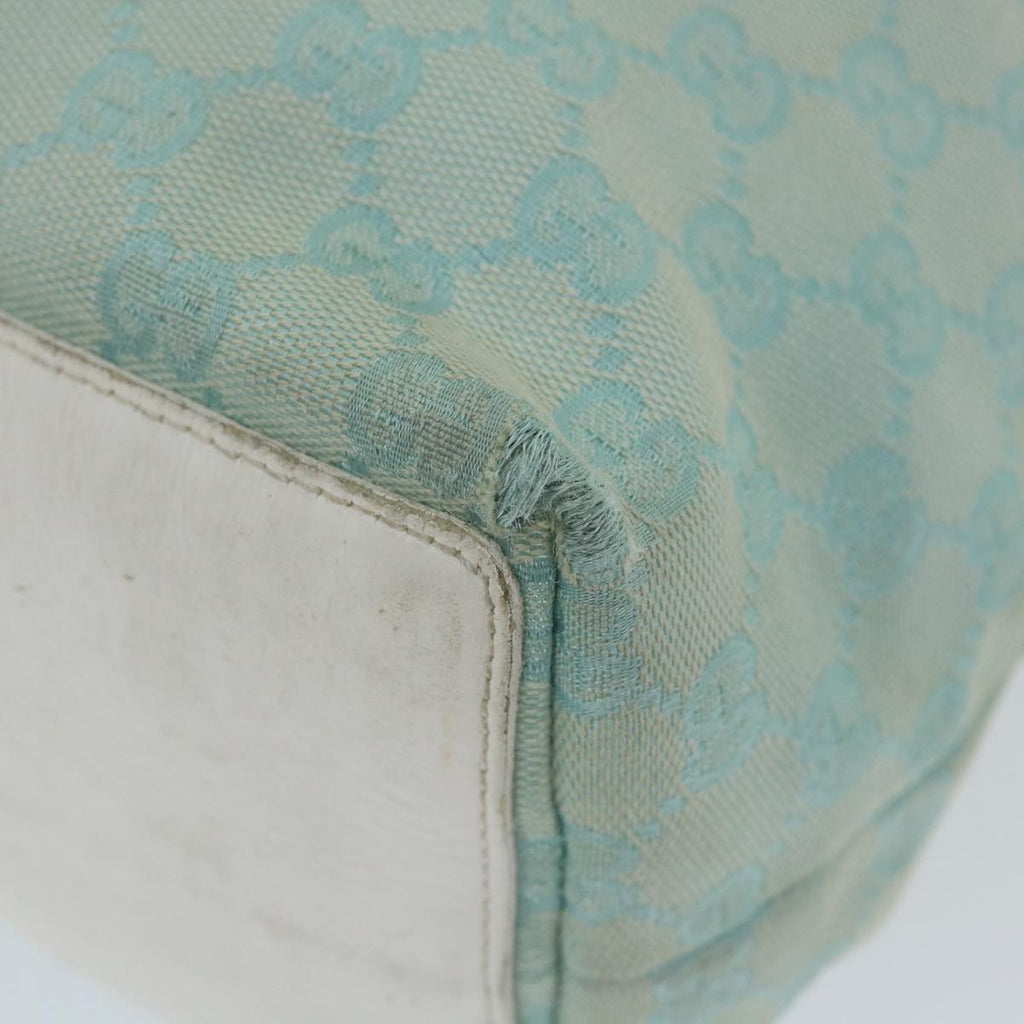 GUCCI GG Canvas Tote Bag Light Blue 0021098 59713