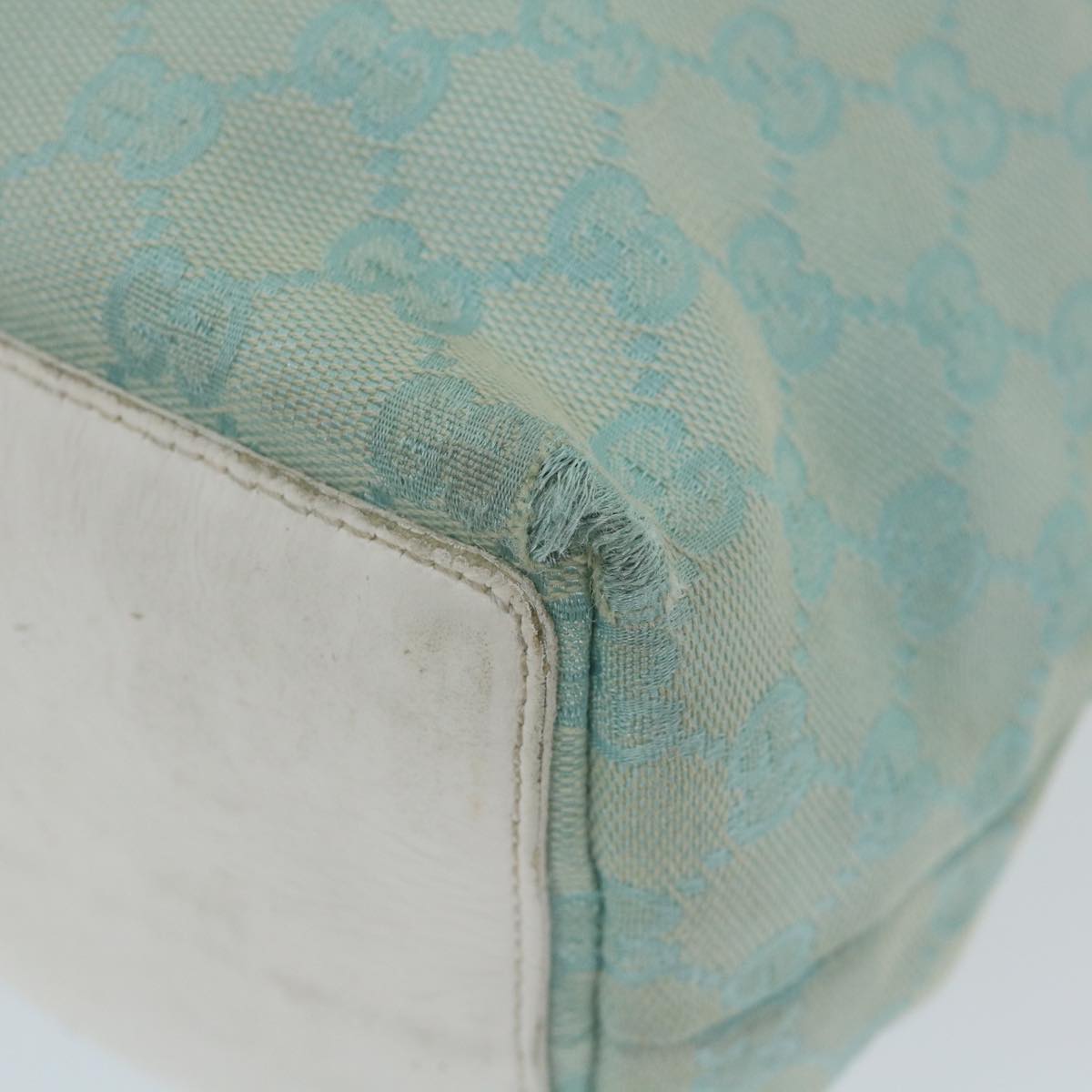 GUCCI GG Canvas Tote Bag Light Blue 0021098 59713