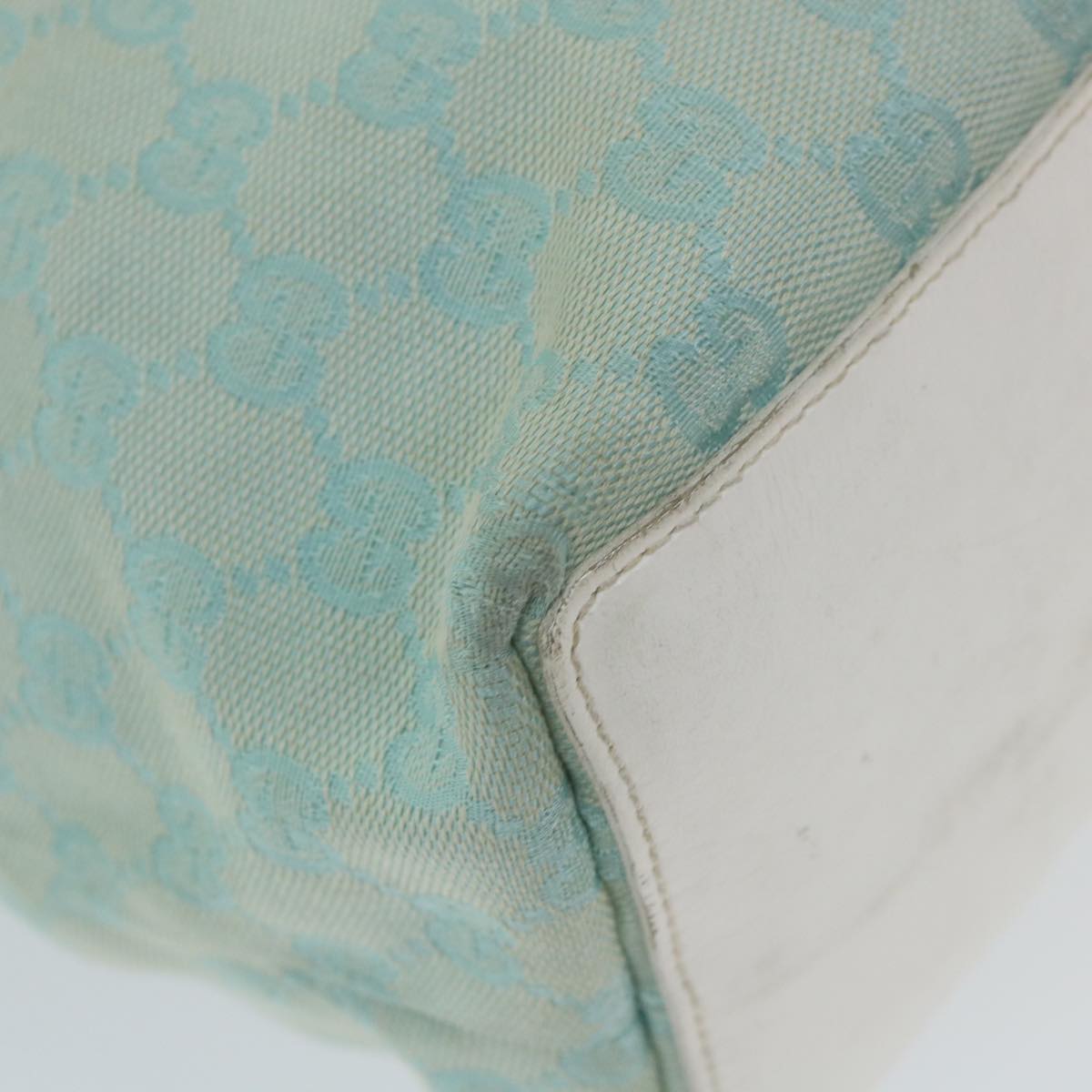 GUCCI GG Canvas Tote Bag Light Blue 0021098 59713