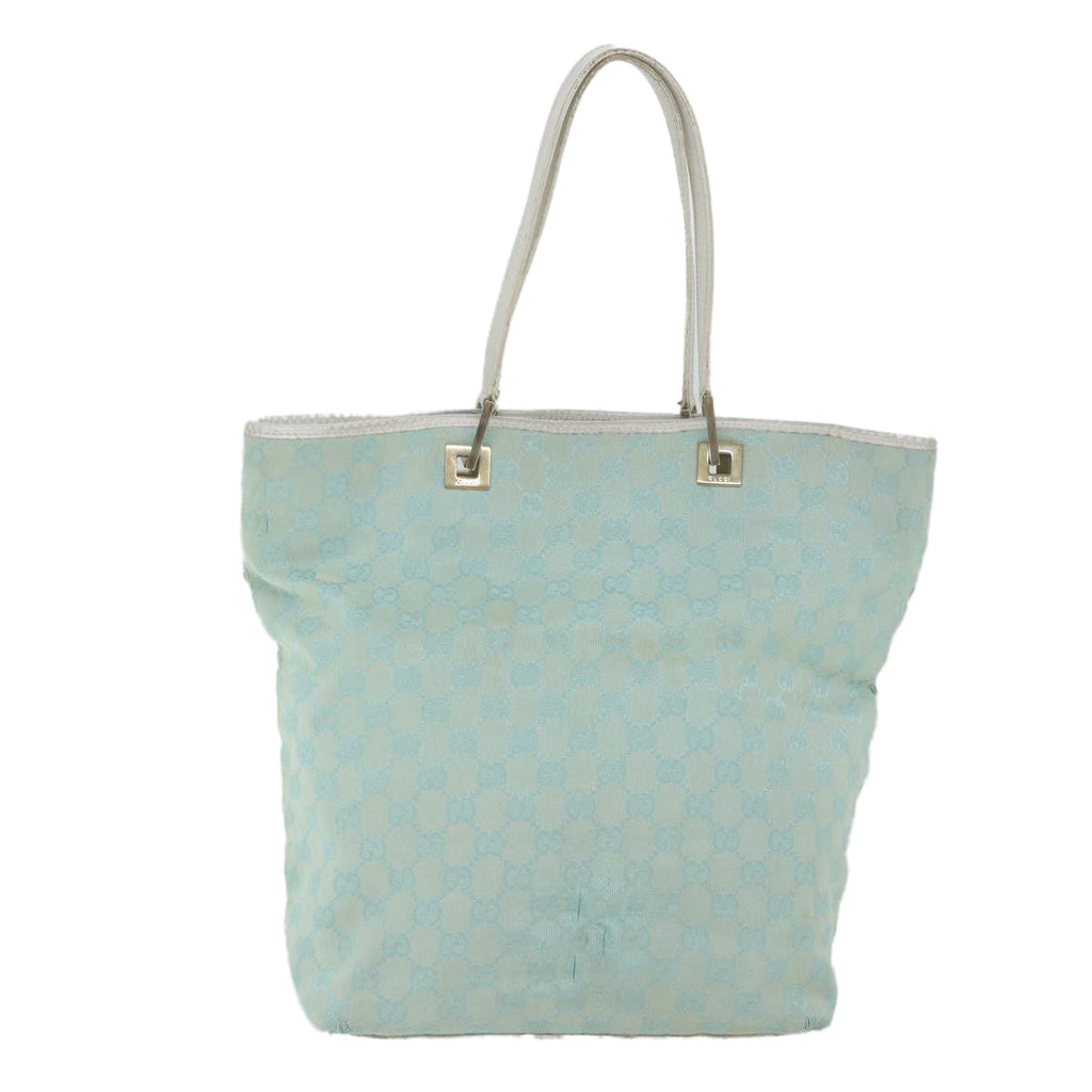 GUCCI GG Canvas Tote Bag Light Blue 0021098 59713