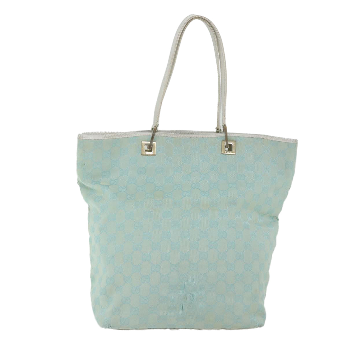 GUCCI GG Canvas Tote Bag Light Blue 0021098 59713