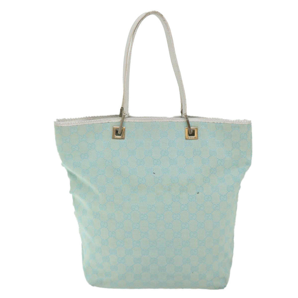 GUCCI GG Canvas Tote Bag Light Blue 0021098 59713