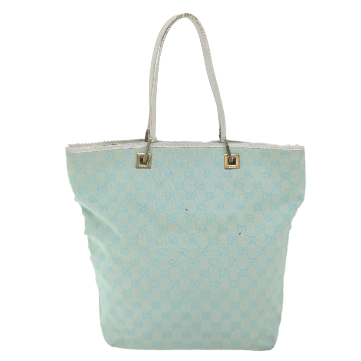 GUCCI GG Canvas Tote Bag Light Blue 0021098 59713