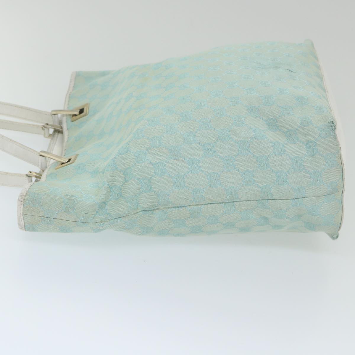 GUCCI GG Canvas Tote Bag Light Blue 0021098 59713