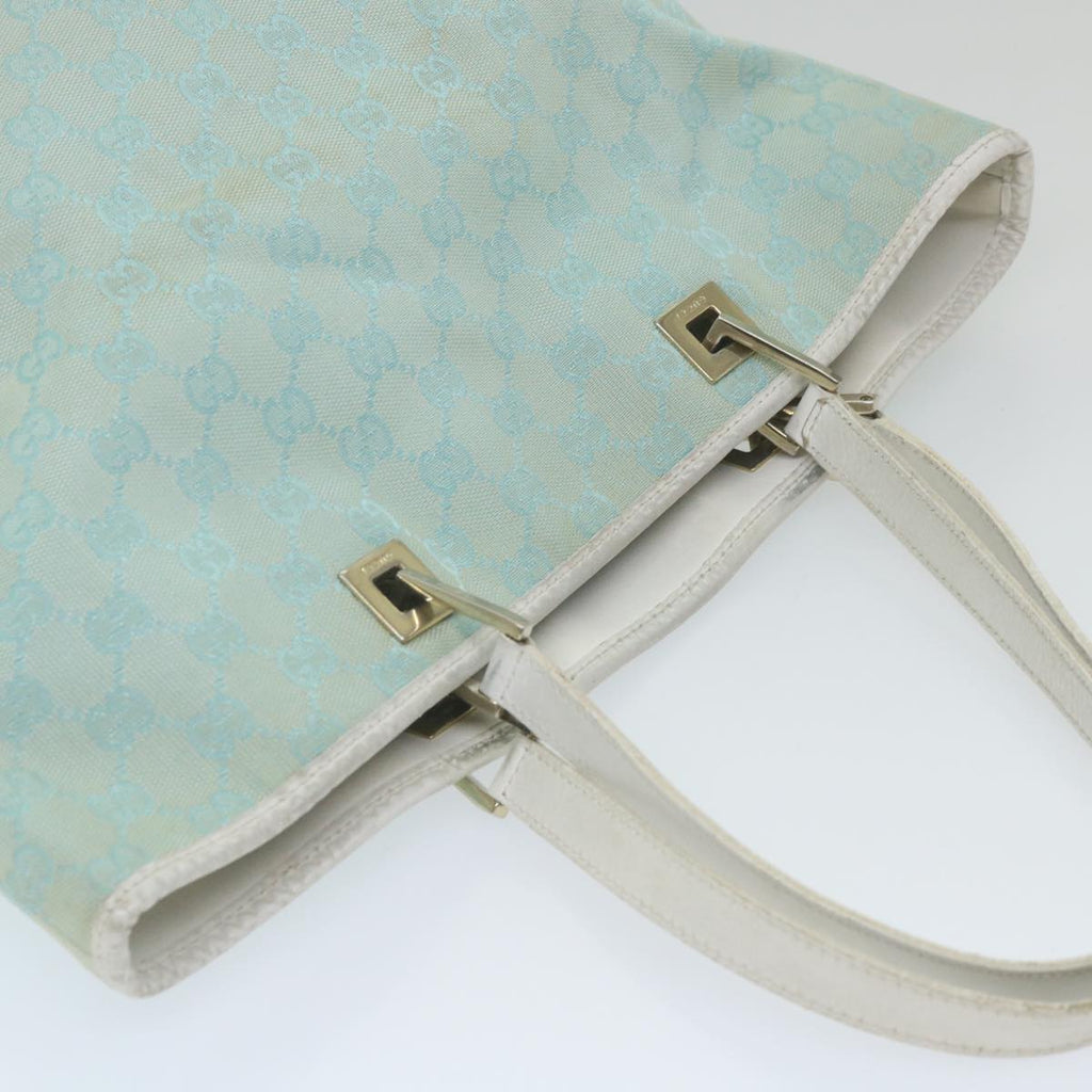 GUCCI GG Canvas Tote Bag Light Blue 0021098 59713