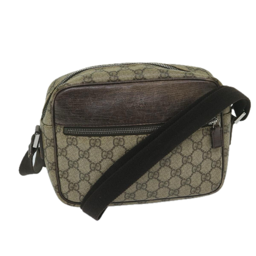 GUCCI GG Supreme Shoulder Bag Beige 114291 59716