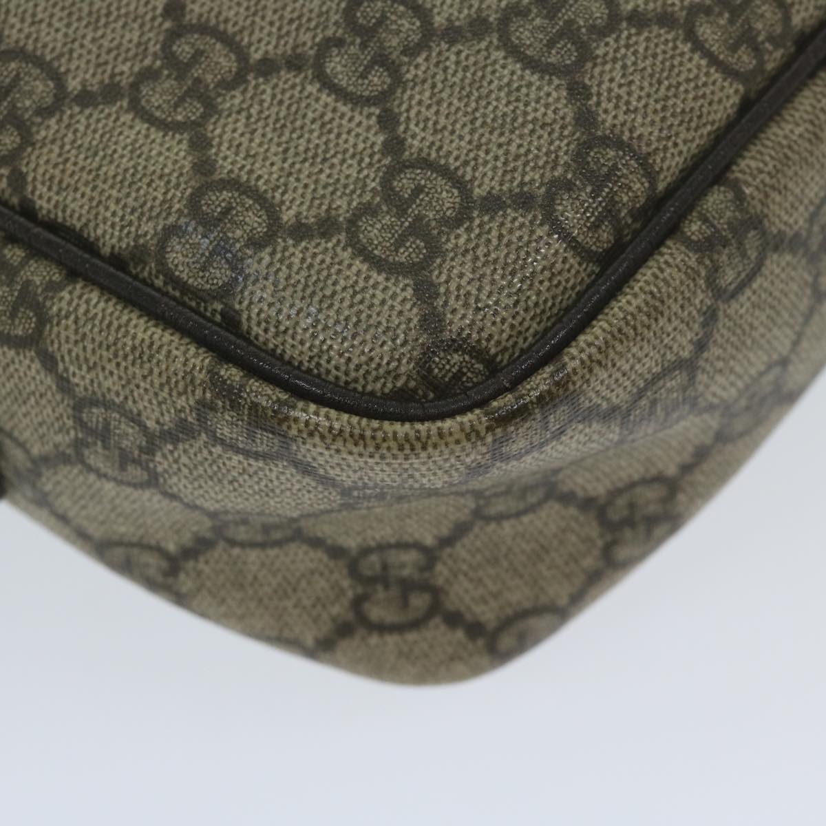 GUCCI GG Supreme Shoulder Bag Beige 114291 59716