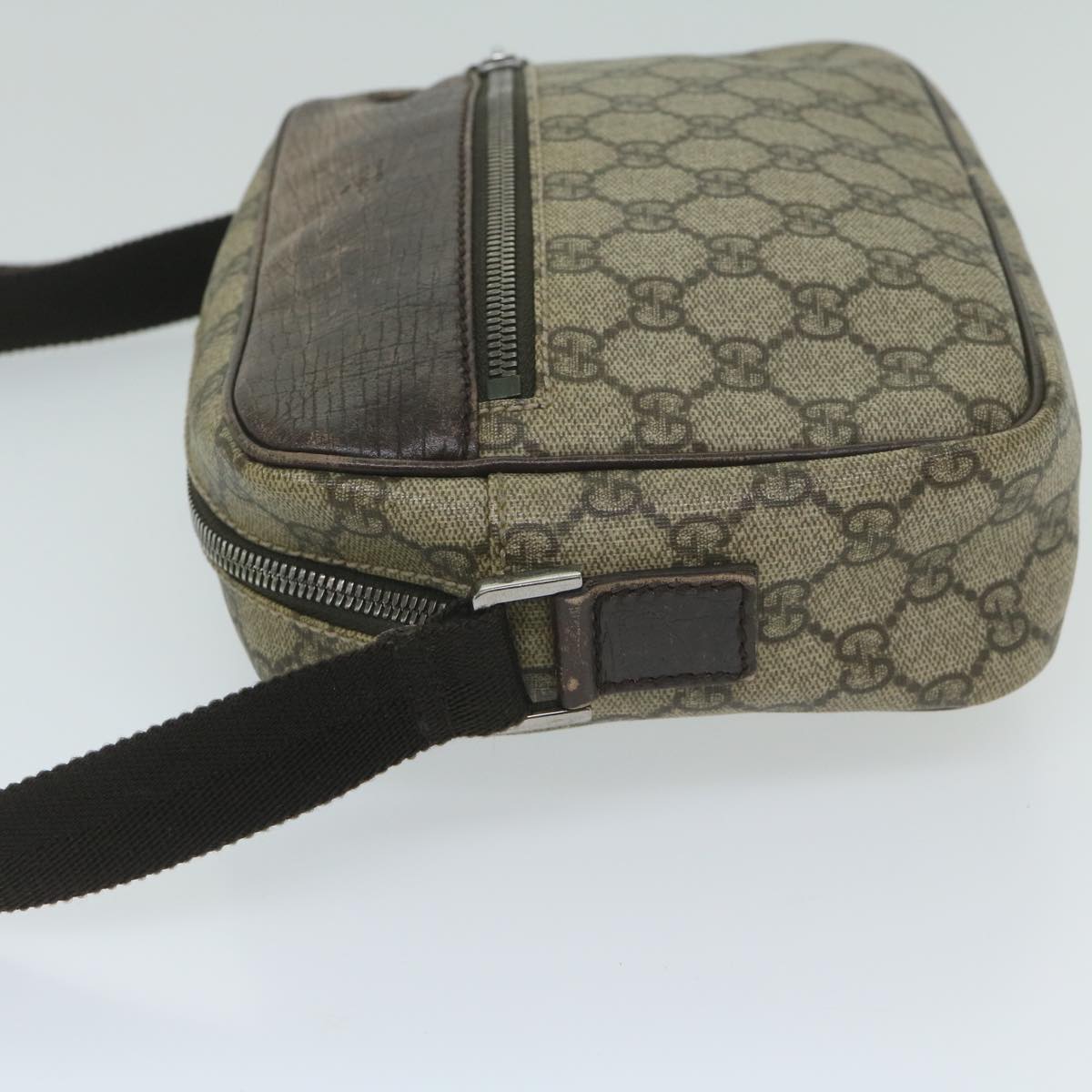 GUCCI GG Supreme Shoulder Bag Beige 114291 59716