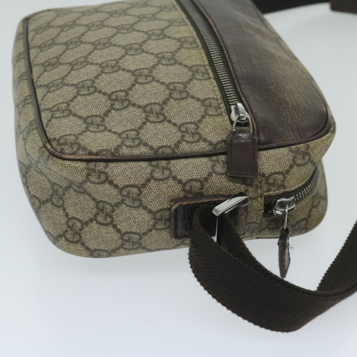GUCCI GG Supreme Shoulder Bag Beige 114291 59716
