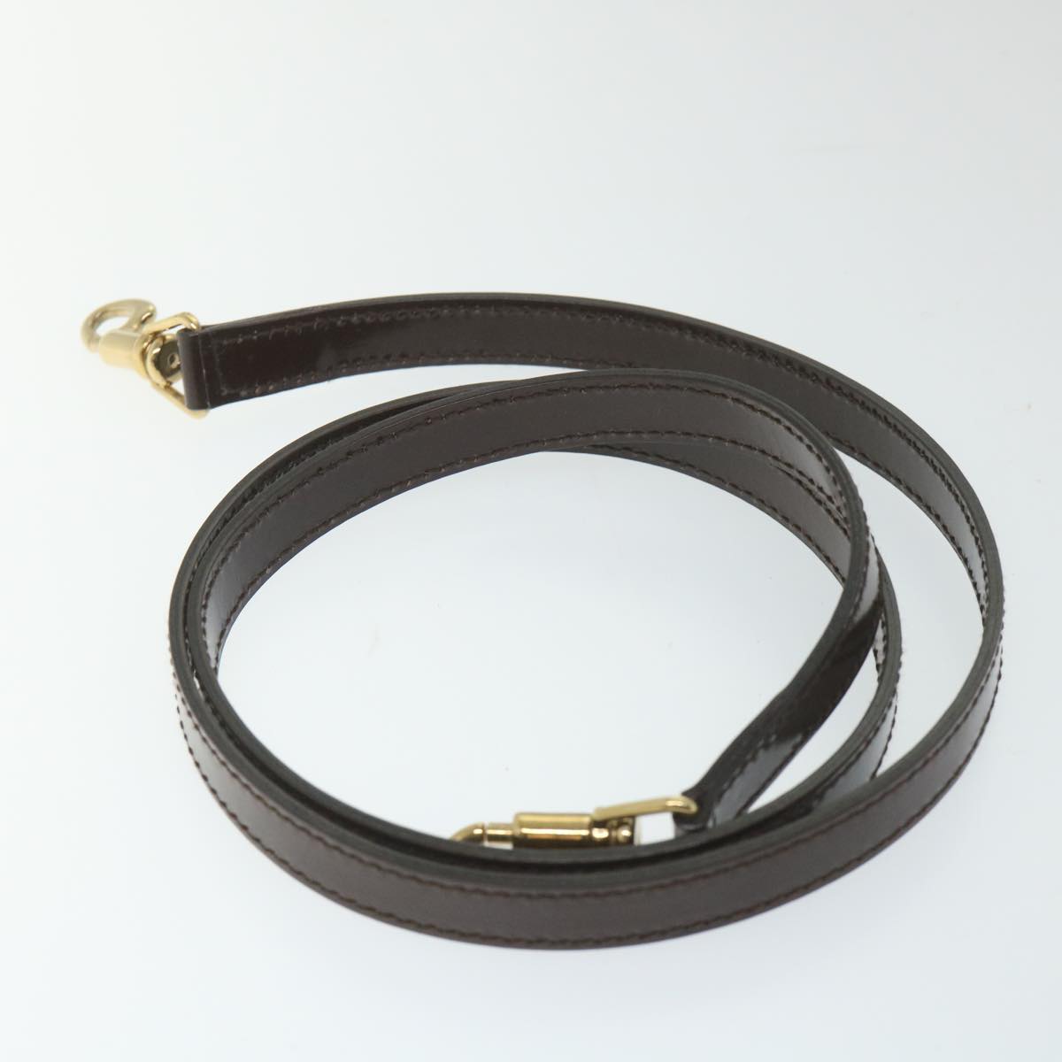GUCCI Hand Bag Enamel 2way Brown 001 270 0323 59717