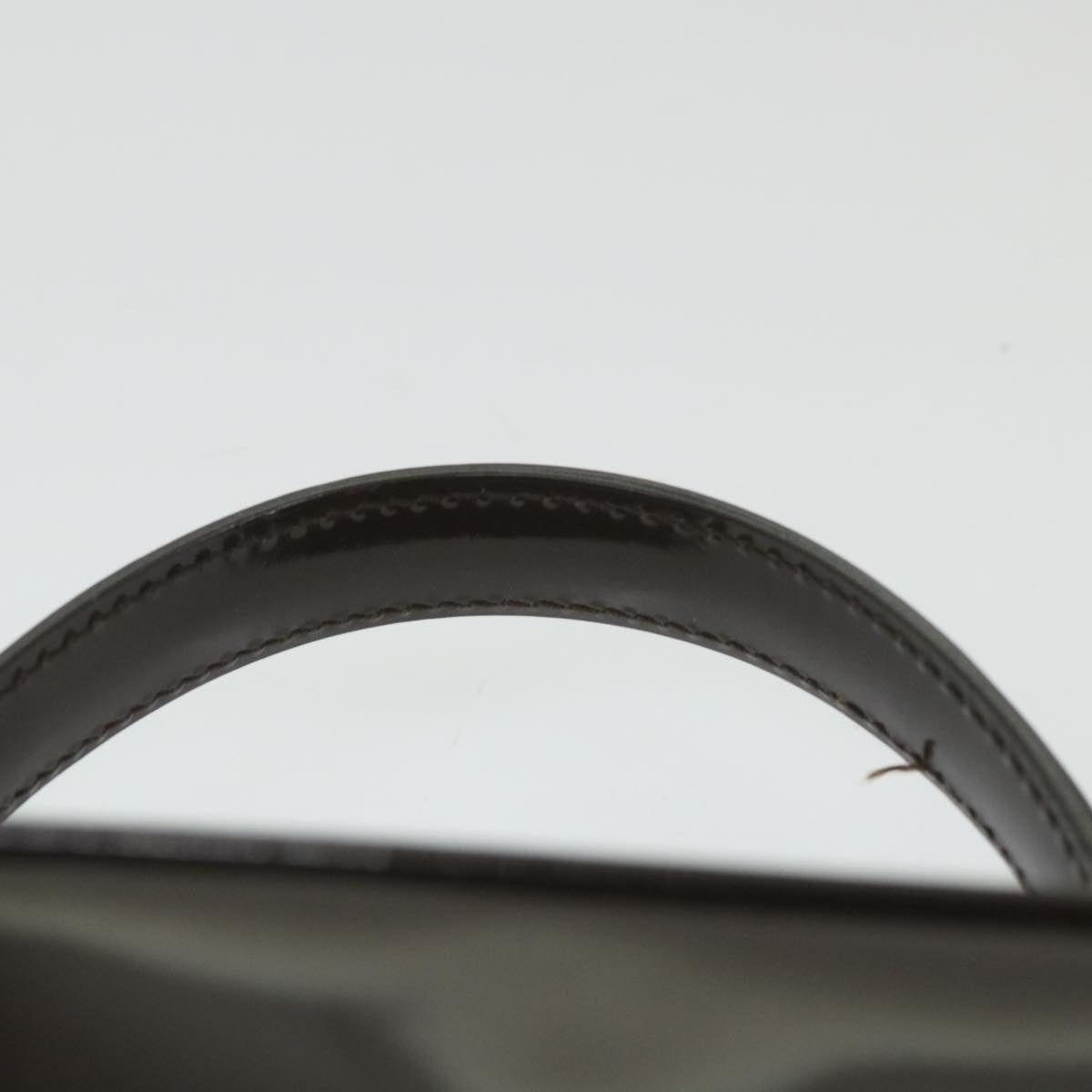 GUCCI Hand Bag Enamel 2way Brown 001 270 0323 59717