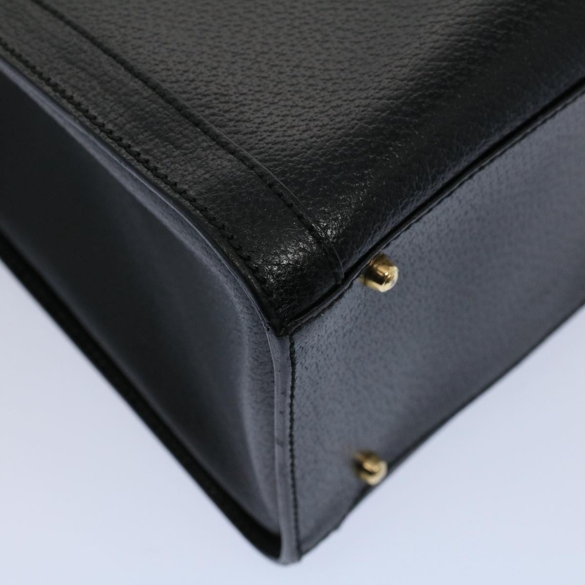 GUCCI Bamboo Hand Bag Leather Black 002 0260 200110 59718