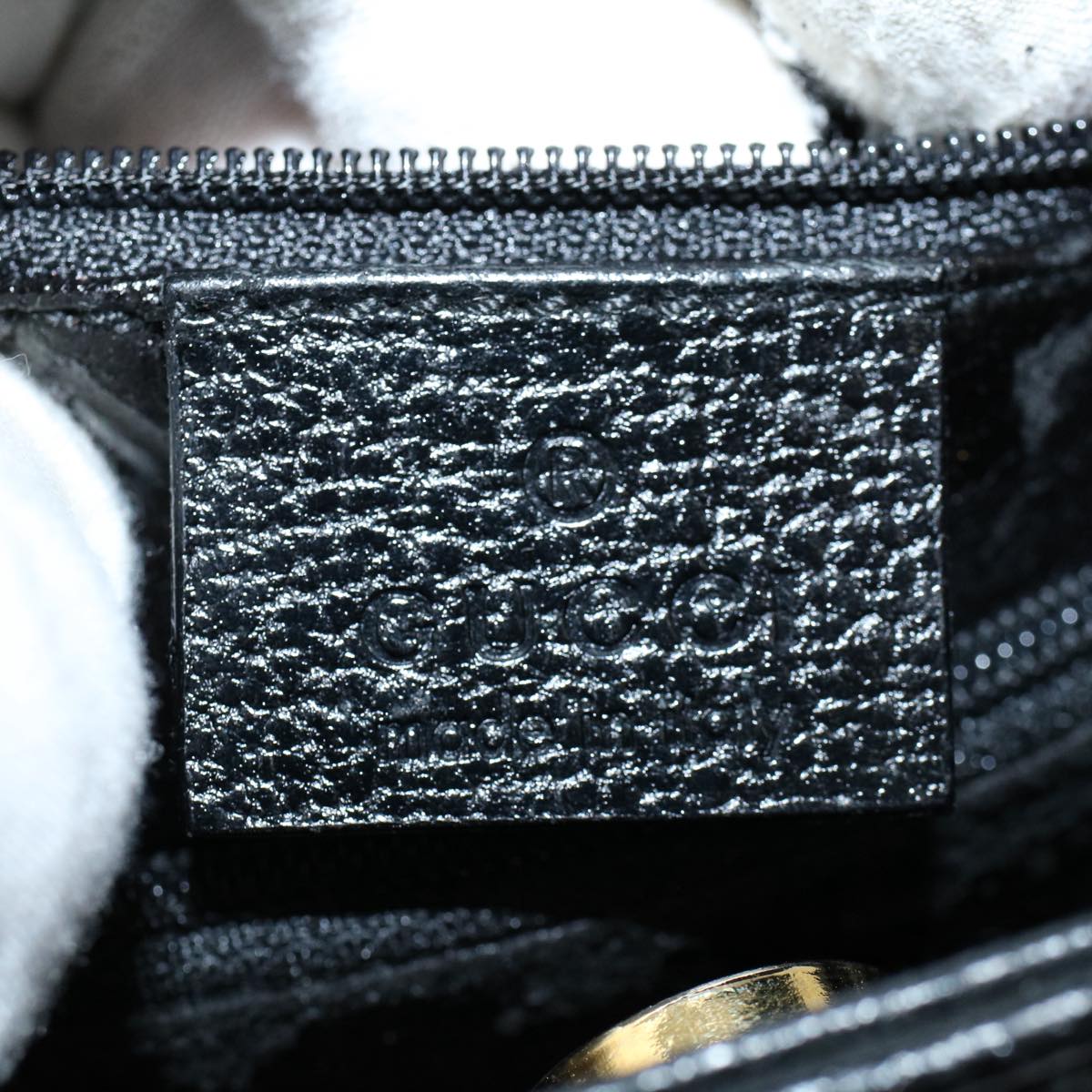 GUCCI Bamboo Hand Bag Leather Black 002 0260 200110 59718