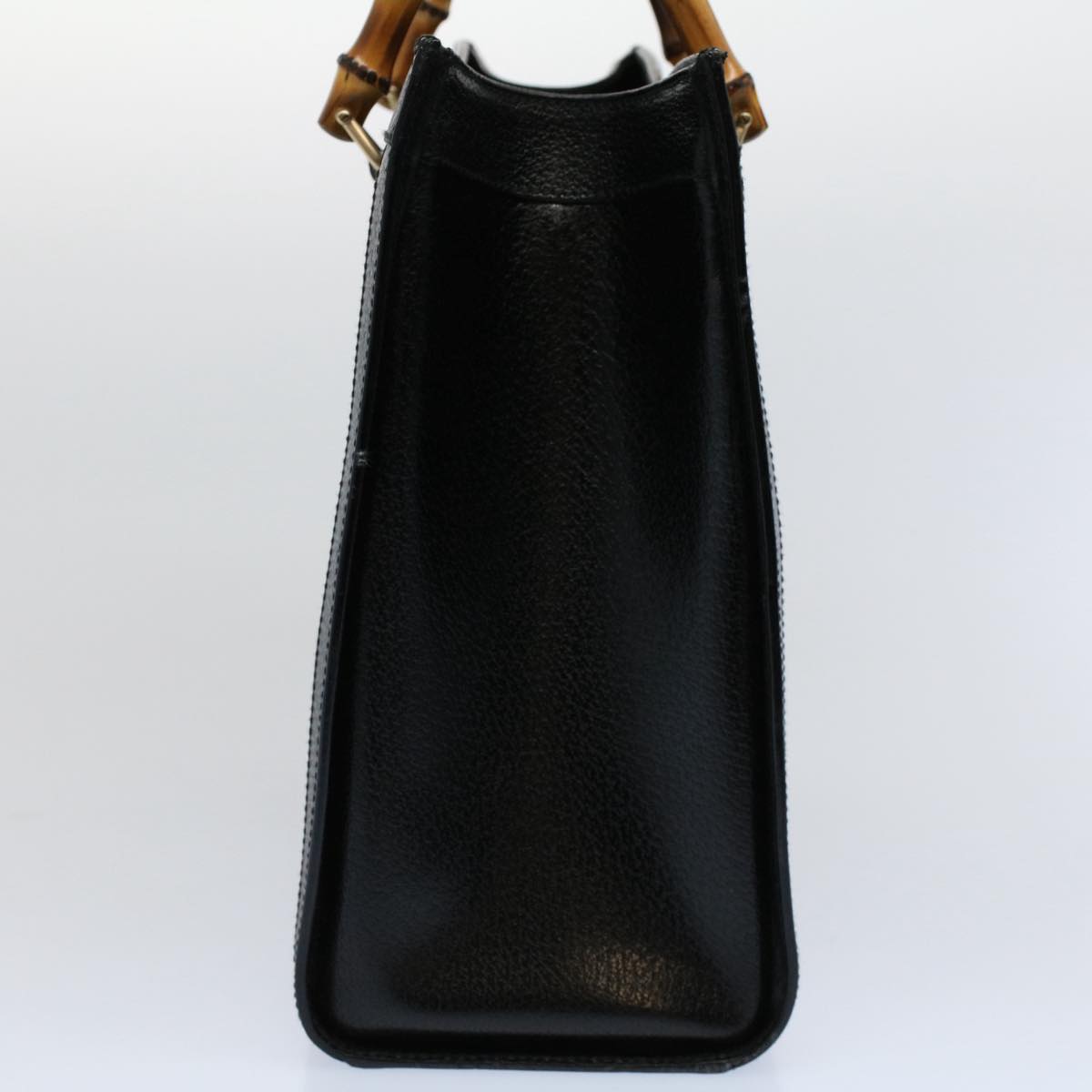 GUCCI Bamboo Hand Bag Leather Black 002 0260 200110 59718