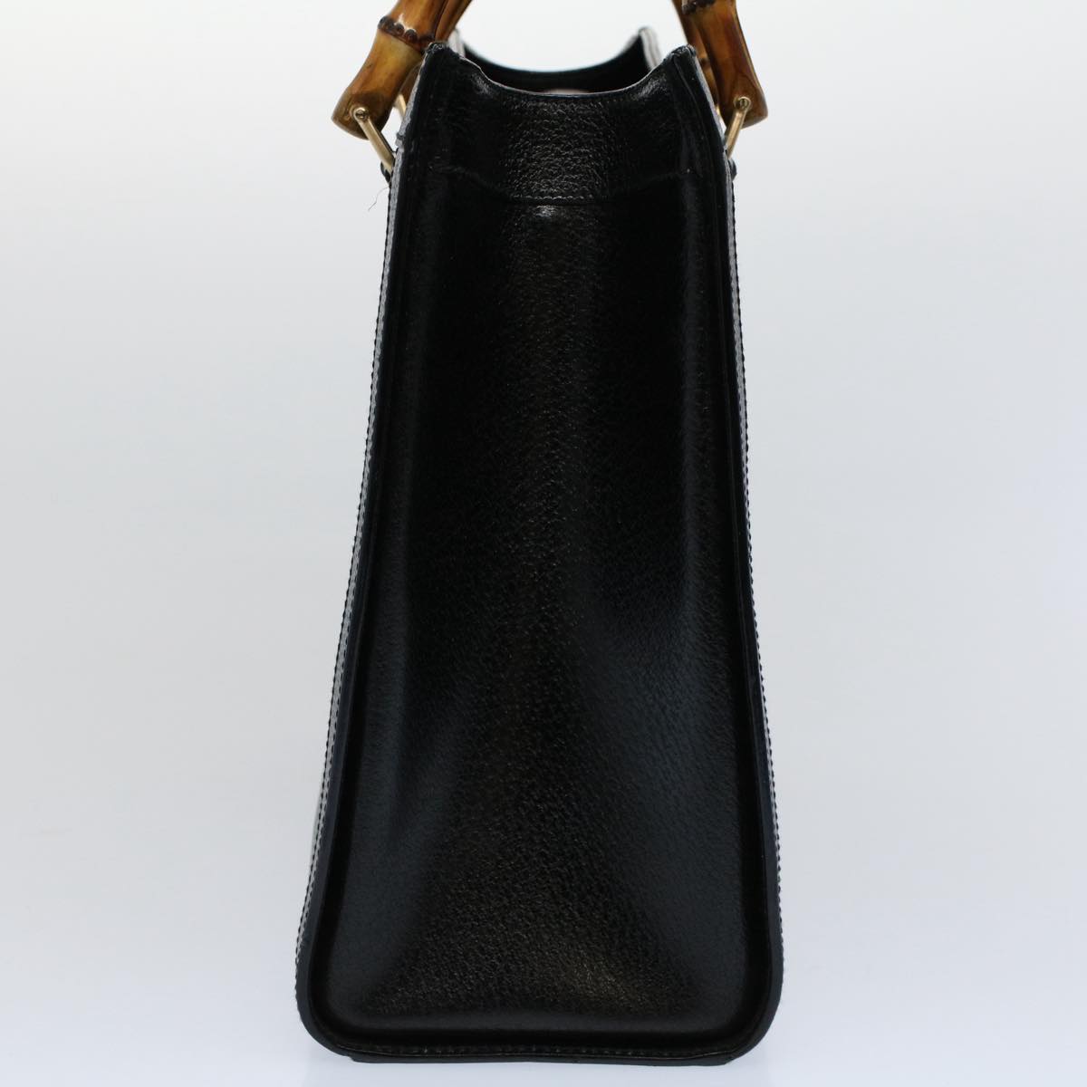 GUCCI Bamboo Hand Bag Leather Black 002 0260 200110 59718
