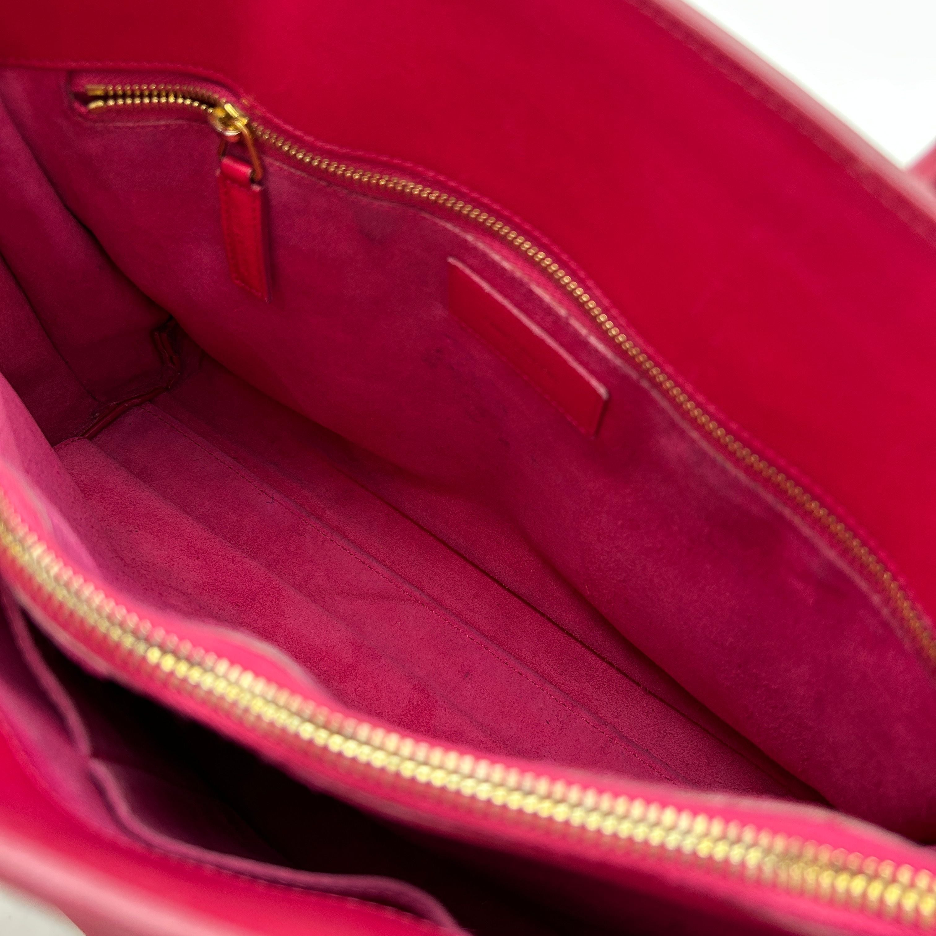Pre-owned SAINT LAURENT Calfskin Small Sac De Jour Lipstick Pink LA7453