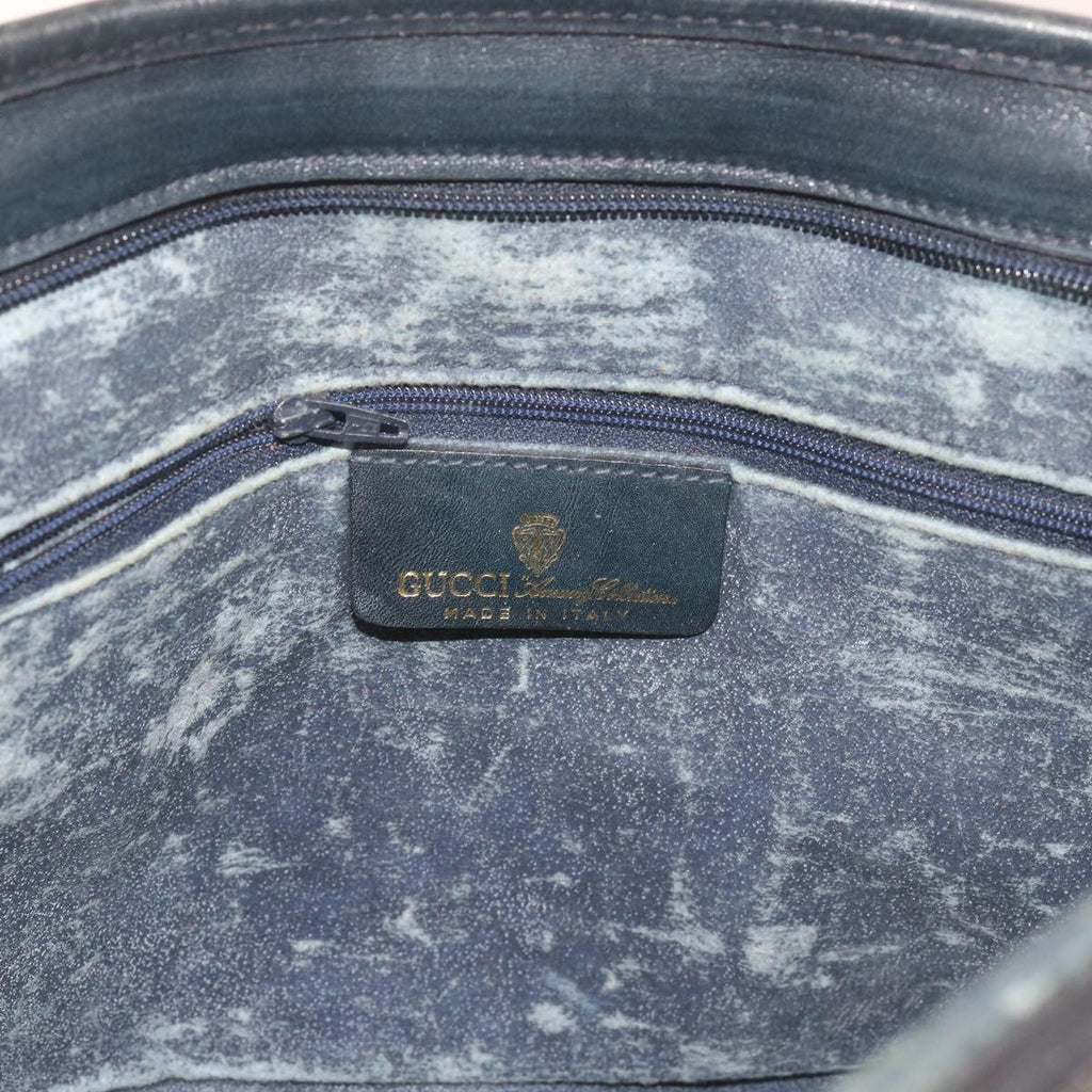 GUCCI GG Supreme Sherry Line Hand Bag PVC Leather Red Navy 010 378 59735