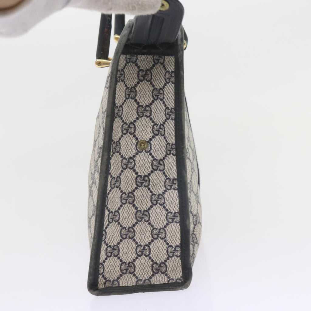 GUCCI GG Supreme Sherry Line Hand Bag PVC Leather Red Navy 010 378 59735