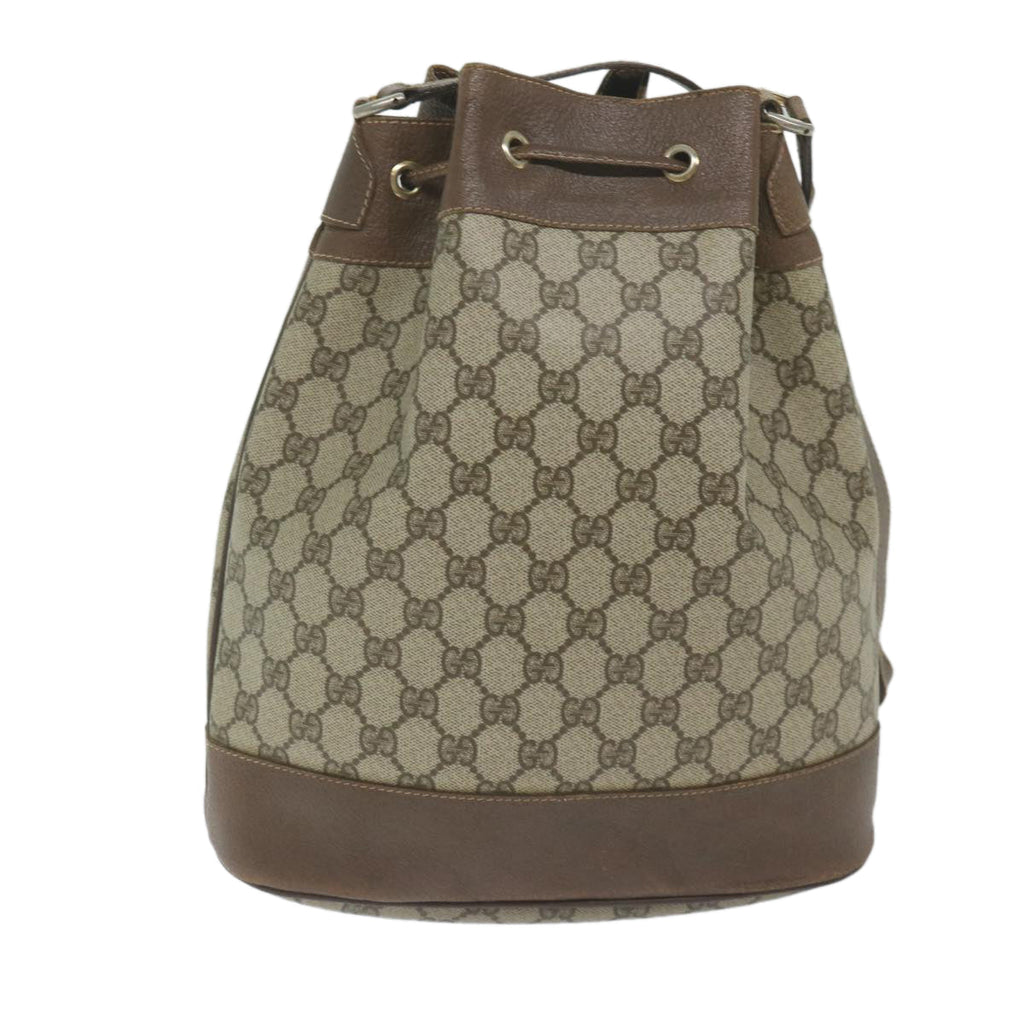 GUCCI GG Canvas Web Sherry Line Shoulder Bag PVC Beige Green Red 59737