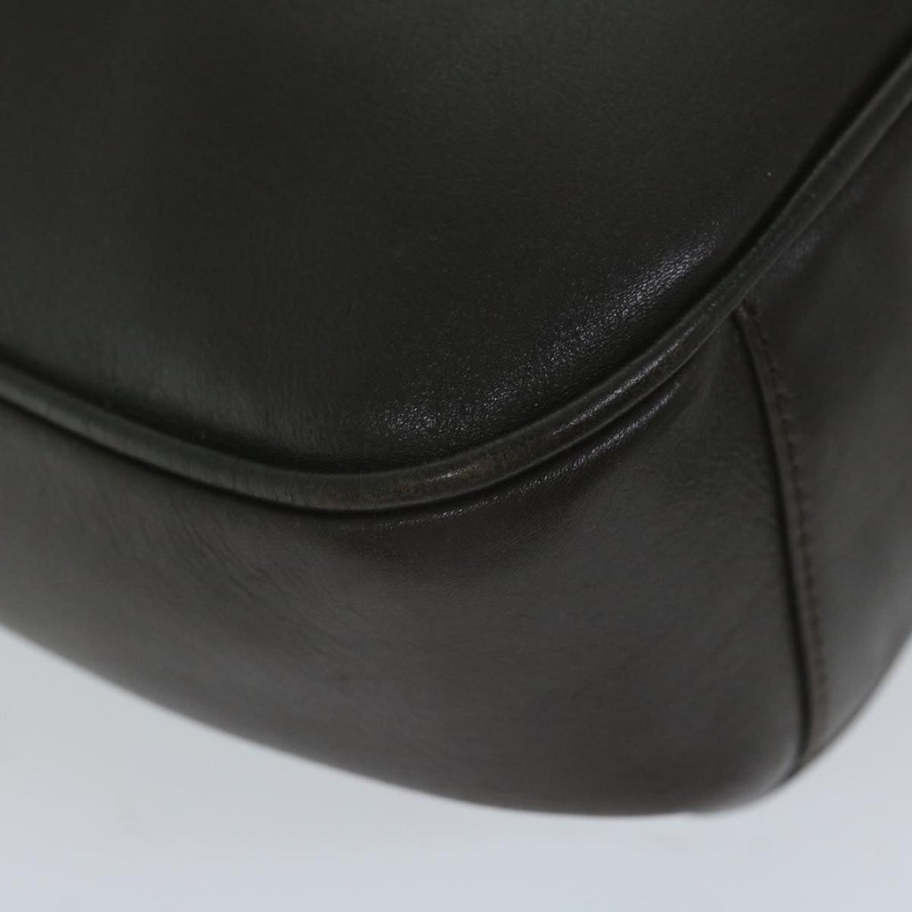 GUCCI Bamboo Shoulder Bag Leather 2way Brown 59744