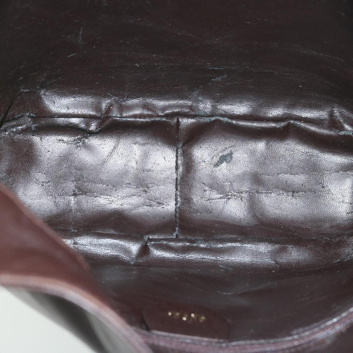GUCCI Bamboo Shoulder Bag Leather 2way Brown 59744