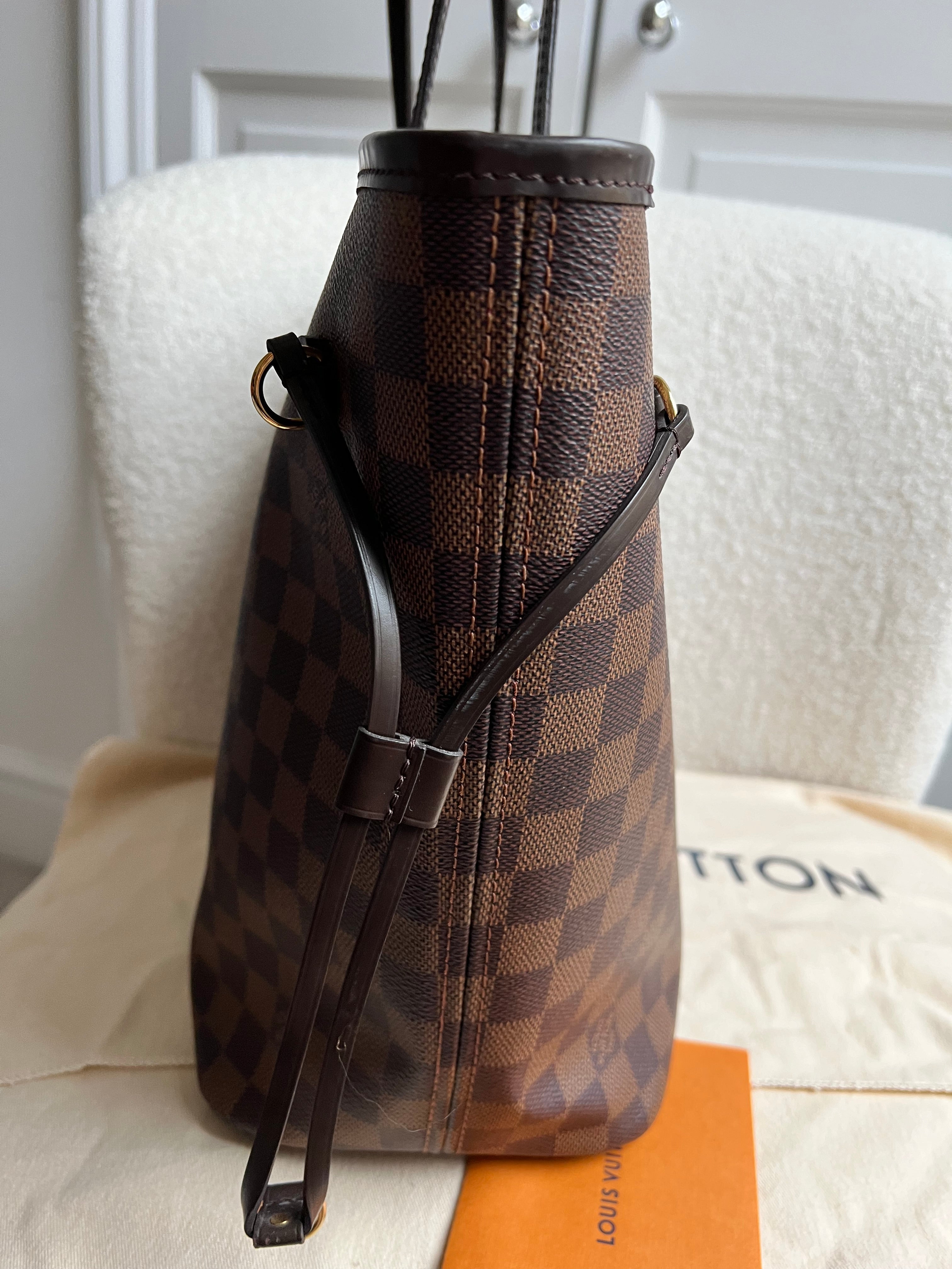 Louis Vuitton Neverfull MM Damier Ebene Cherry Interior (RRP £1,410)