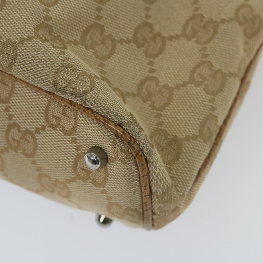 GUCCI GG Canvas Tote Bag Beige 113016 59864