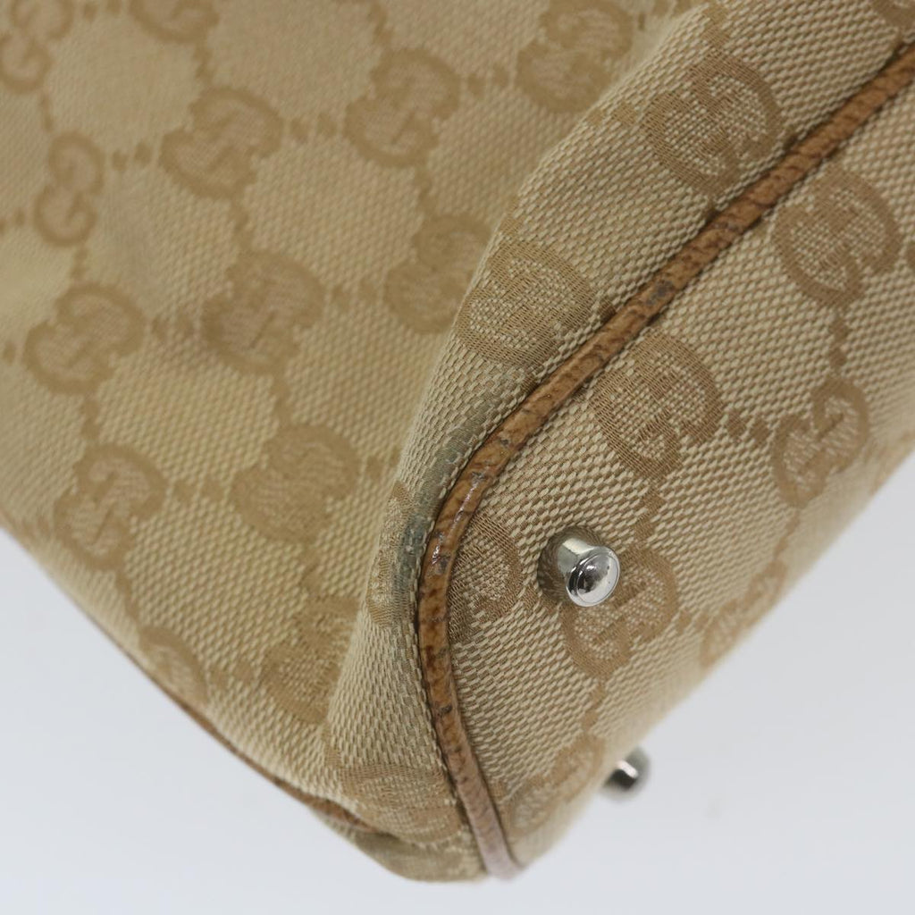 GUCCI GG Canvas Tote Bag Beige 113016 59864