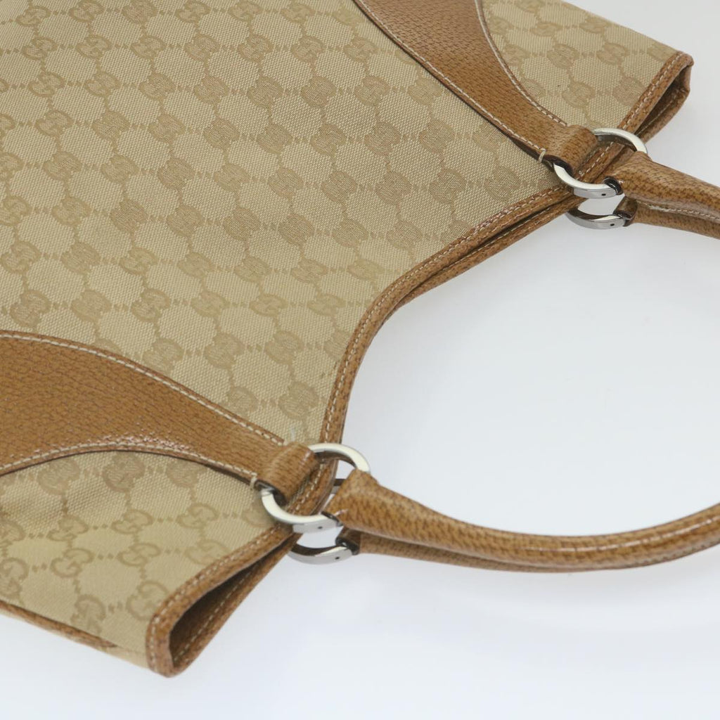 GUCCI GG Canvas Tote Bag Beige 113016 59864