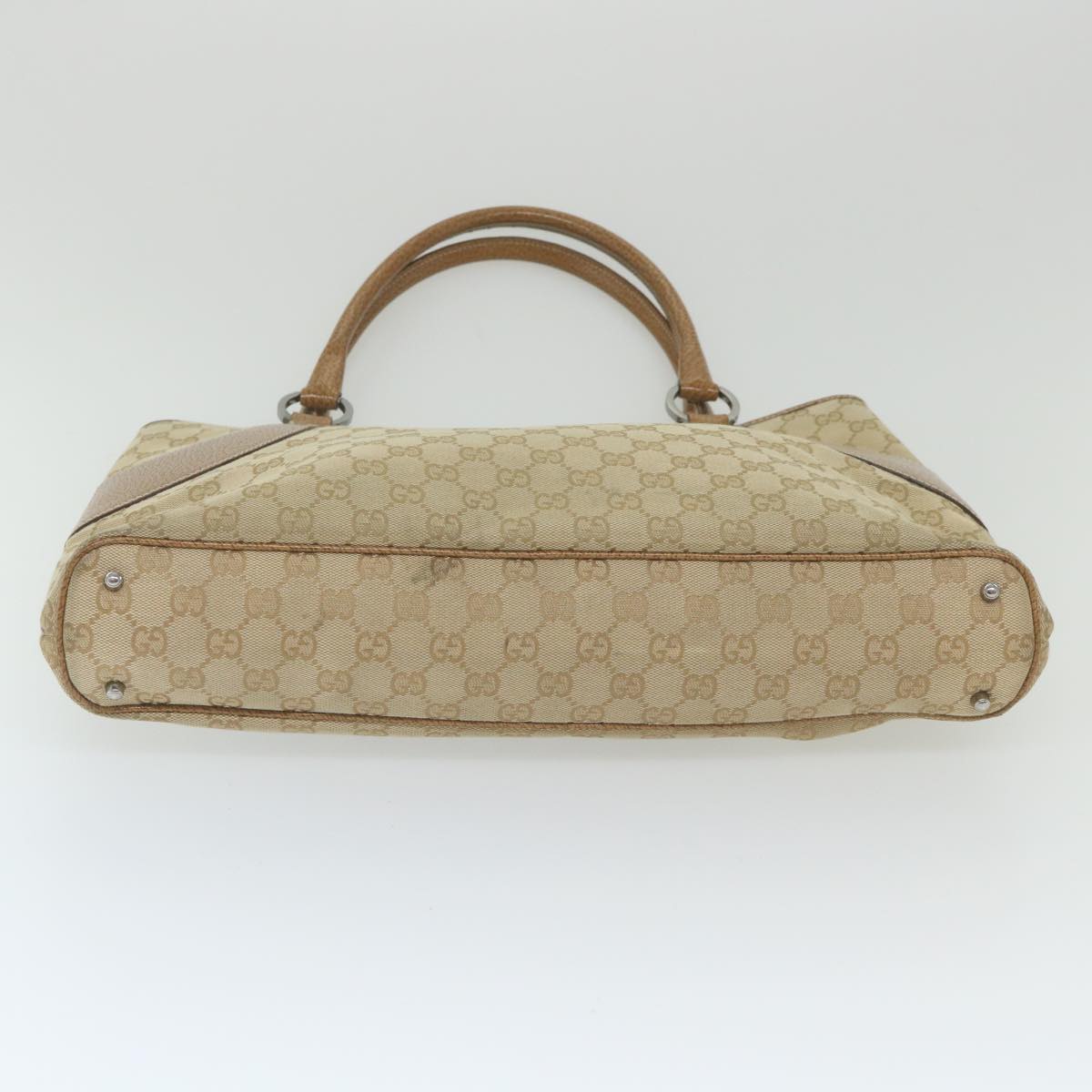 GUCCI GG Canvas Tote Bag Beige 113016 59864