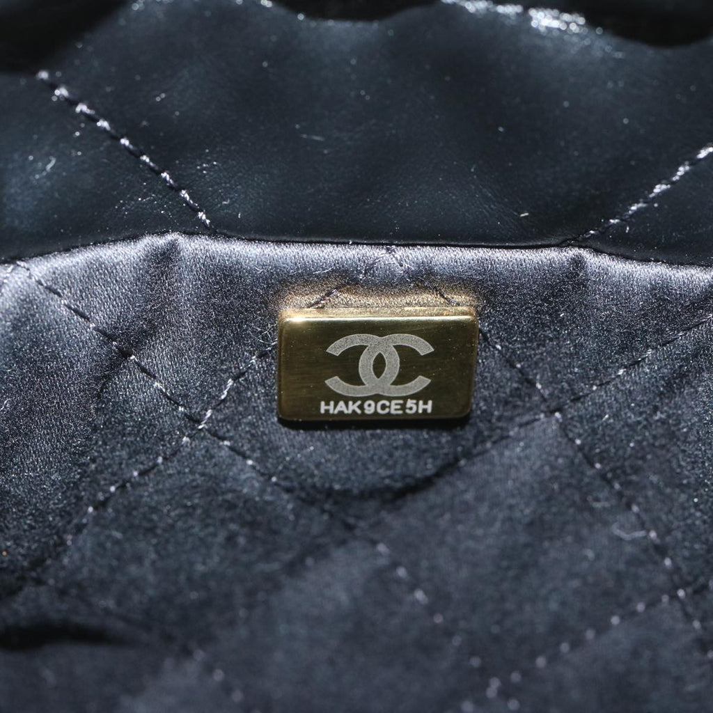 CHANEL CHANEL 22 Chain Hand Bag Leather Black AS3980 CC 59889S