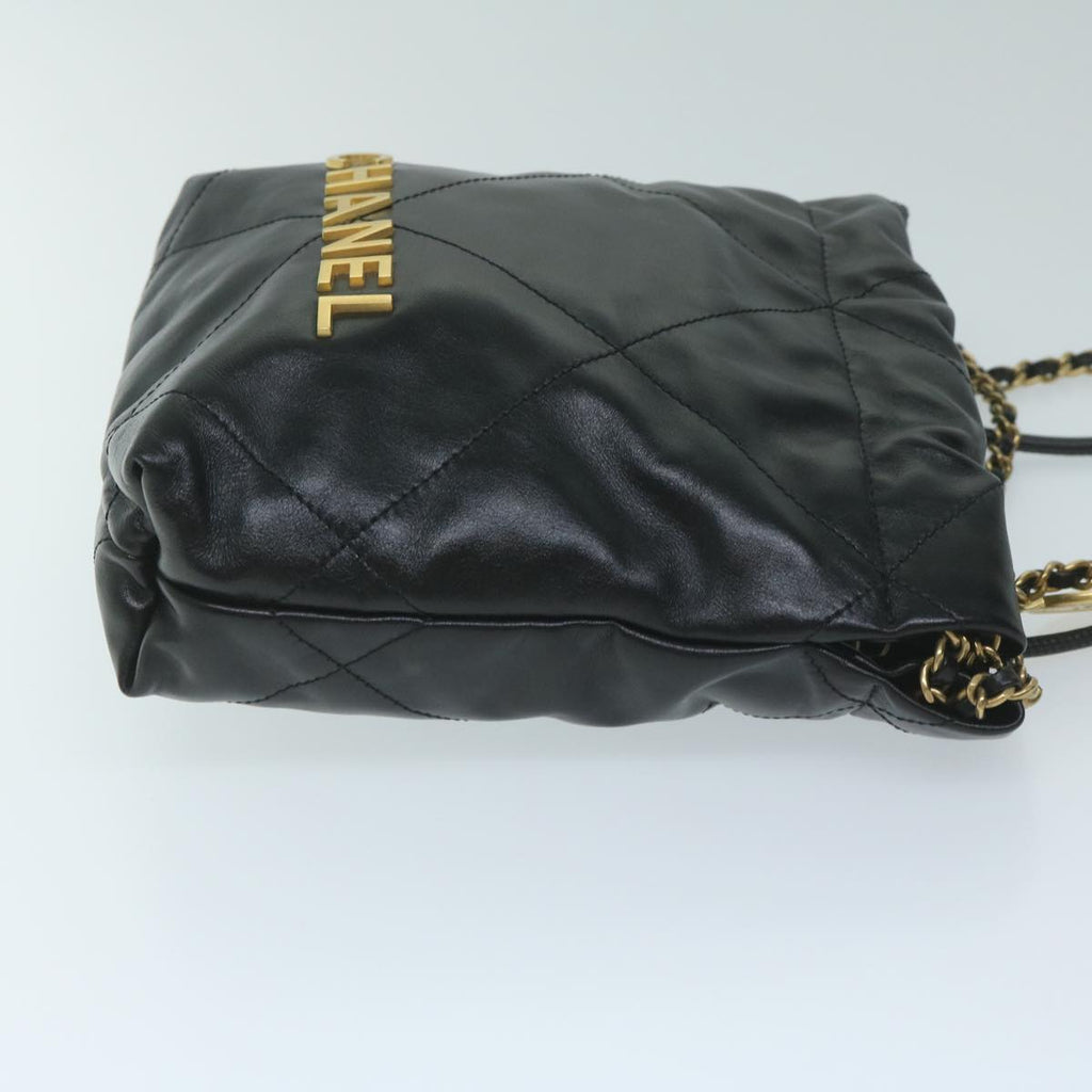 CHANEL CHANEL 22 Chain Hand Bag Leather Black AS3980 CC 59889S