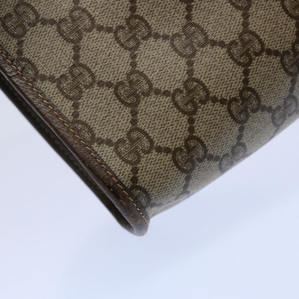 GUCCI GG Canvas Web Sherry Line Clutch Bag PVC Beige Green Red 59919