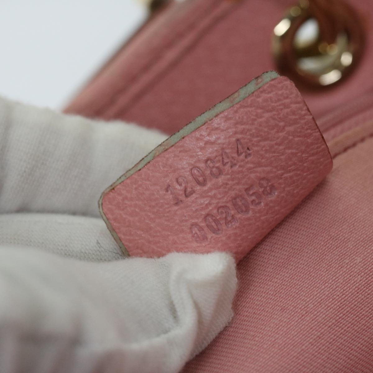 GUCCI GG Canvas Hand Bag Beige 120844 59962