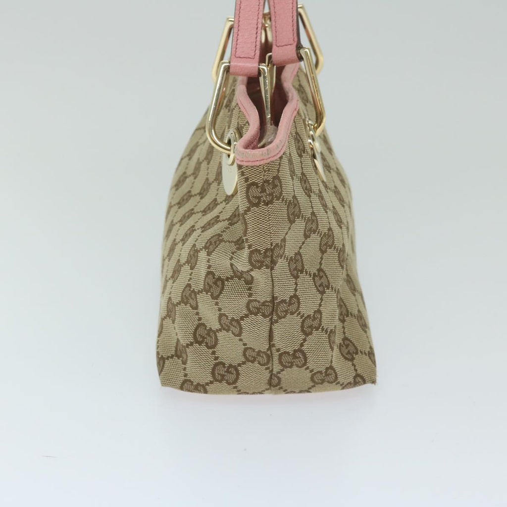 GUCCI GG Canvas Hand Bag Beige 120844 59962