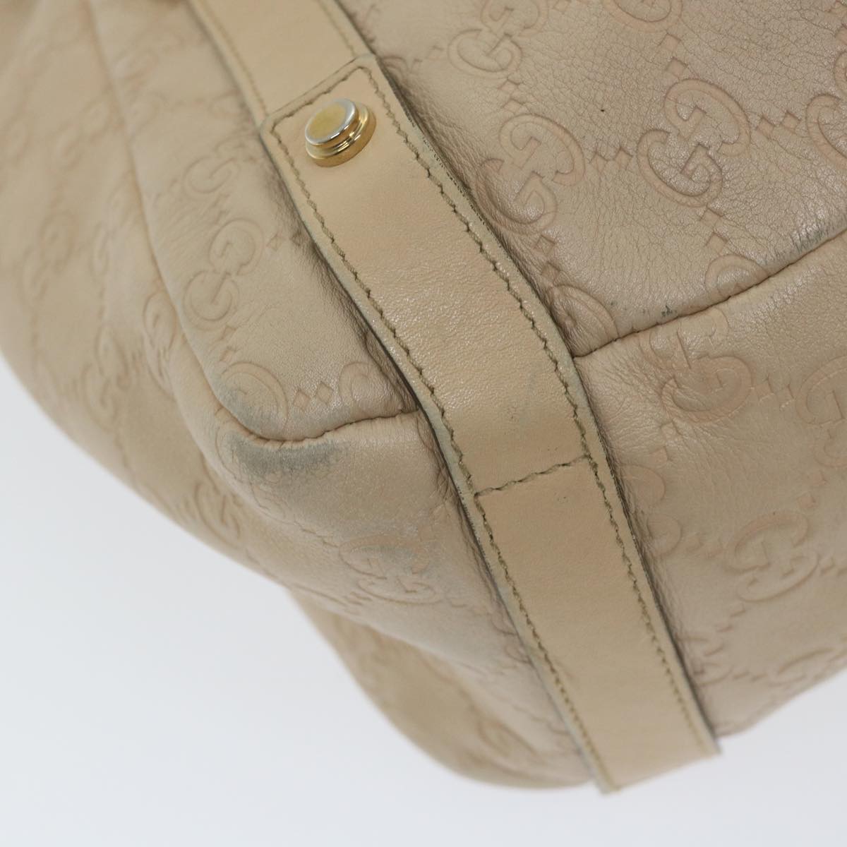 GUCCI GG Canvas Guccissima Tote Bag Beige 130736 59963
