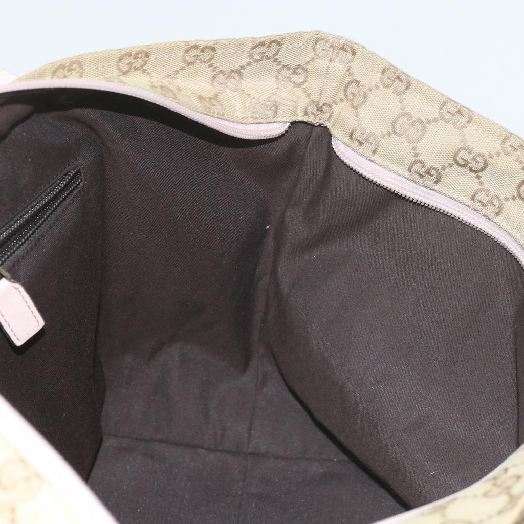 GUCCI GG Canvas Sherry Line Tote Bag Beige Light Blue Green 131230 59964