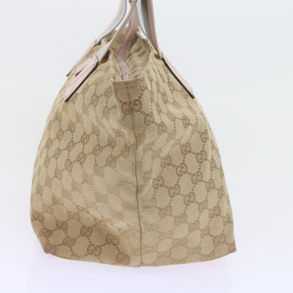 GUCCI GG Canvas Sherry Line Tote Bag Beige Light Blue Green 131230 59964
