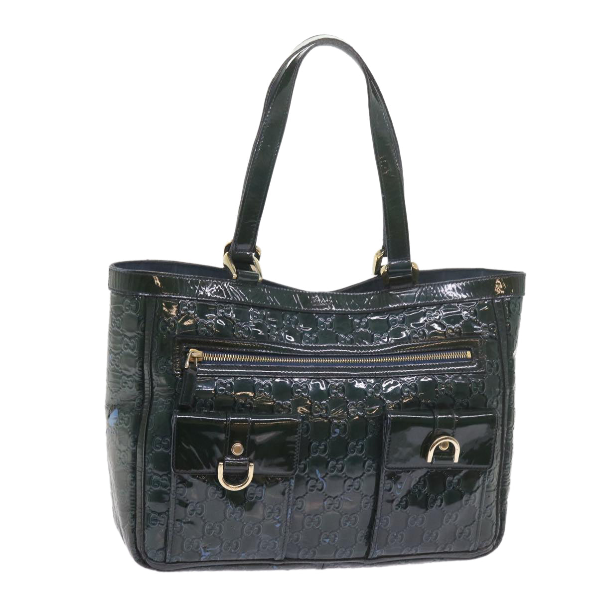 GUCCI GG Canvas Tote Bag Green 146247 59965