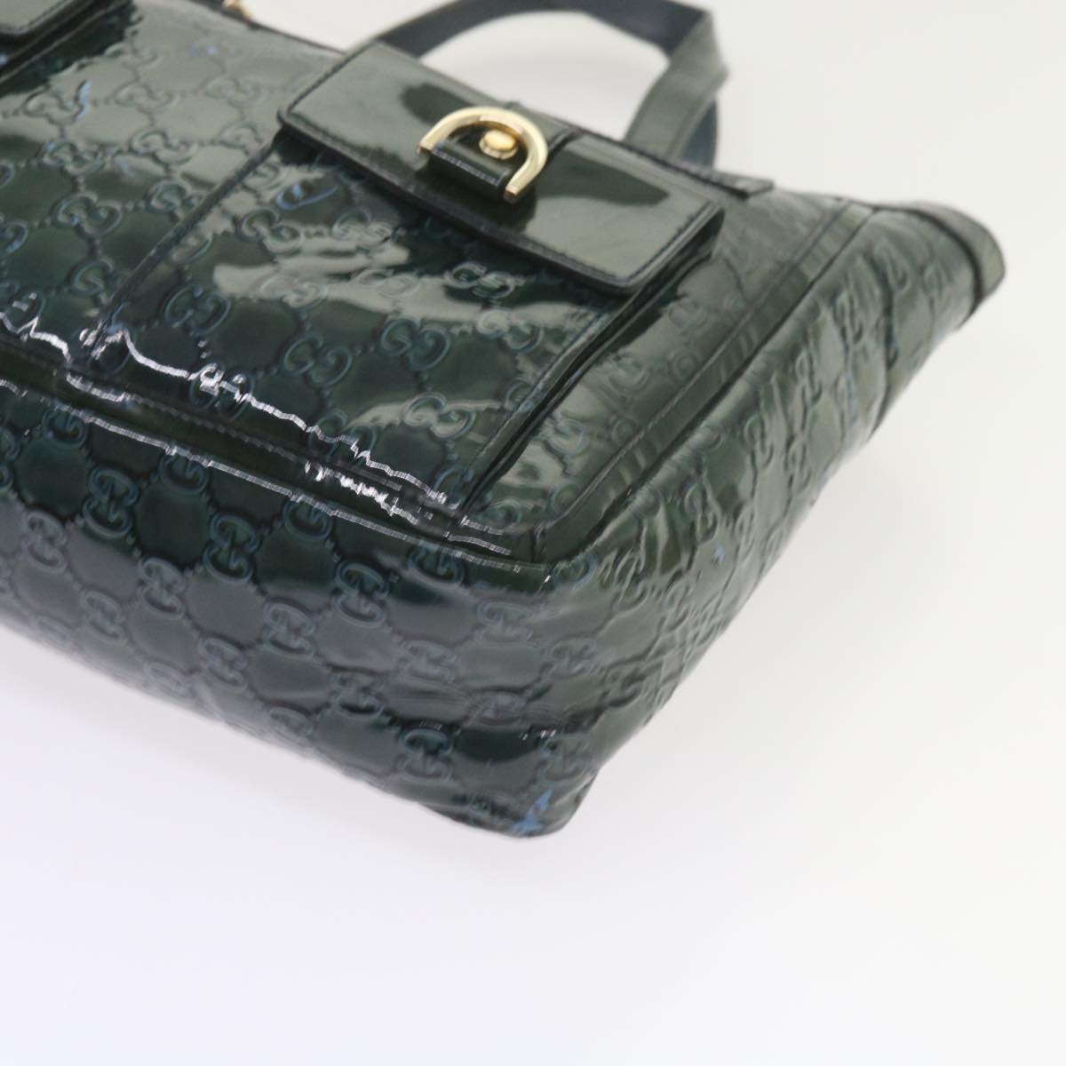 GUCCI GG Canvas Tote Bag Green 146247 59965