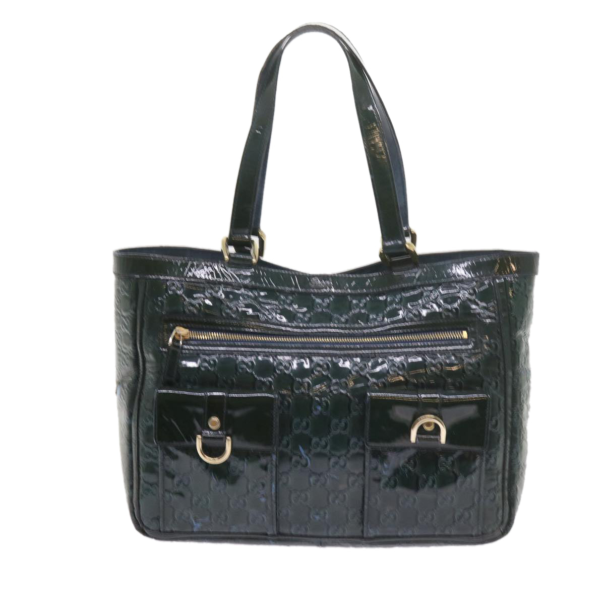 GUCCI GG Canvas Tote Bag Green 146247 59965