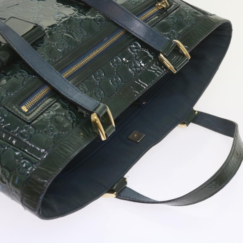 GUCCI GG Canvas Tote Bag Green 146247 59965
