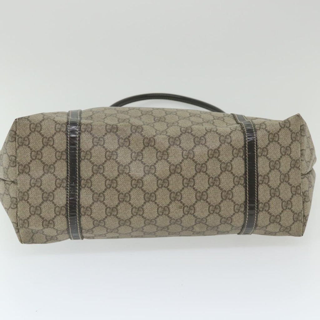 GUCCI GG Supreme Tote Bag PVC Leather Beige 197953 59966