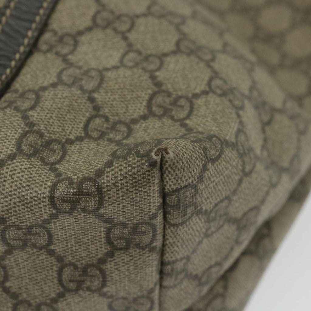 GUCCI GG Supreme Tote Bag PVC Leather Beige 197953 59966