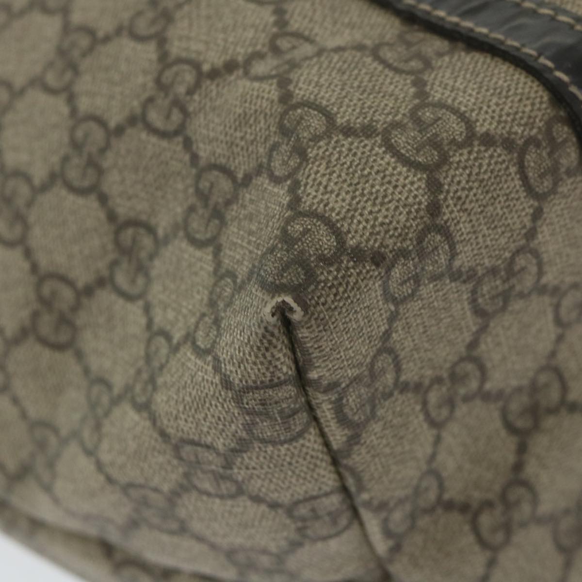 GUCCI GG Supreme Tote Bag PVC Leather Beige 197953 59966