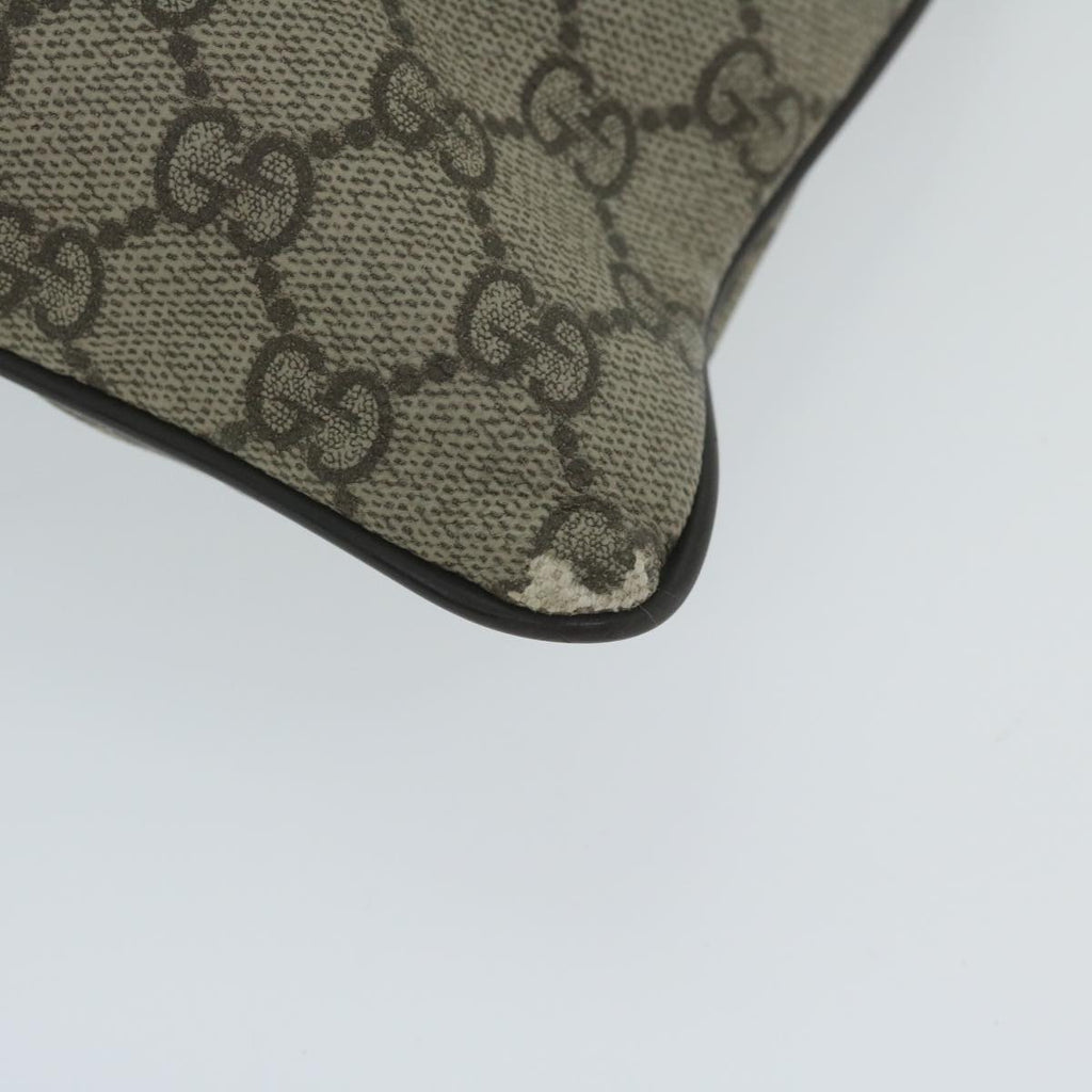 GUCCI GG Supreme Shoulder Bag PVC Leather Beige 141198 59967