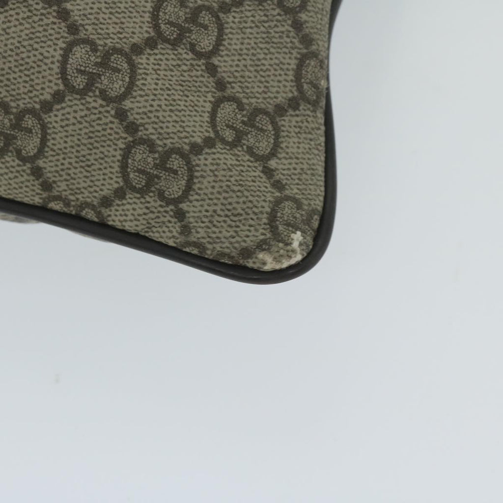 GUCCI GG Supreme Shoulder Bag PVC Leather Beige 141198 59967