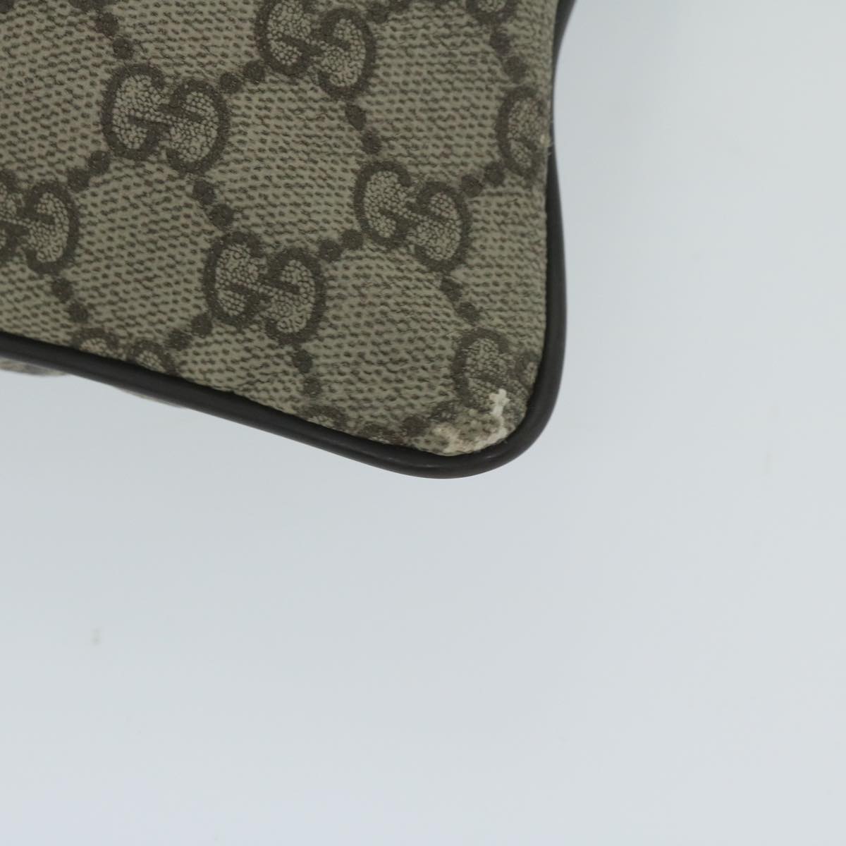 GUCCI GG Supreme Shoulder Bag PVC Leather Beige 141198 59967